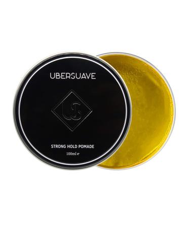 ubersuave Hair Styling Pomade for Men (3.4 Ounces / 100ml) - Matte Finish Maximum Hold No Flakes All Hair Types Water Based Floral Cologne Scent (Strong Hold) Strong Hold Pomade