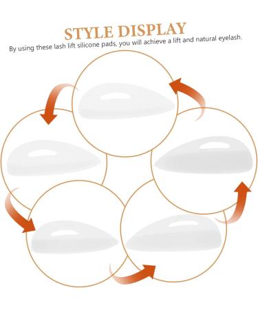 Beaupretty 50 Pairs Eyelash Pad Eyelash Curlers Washers Eyelash Holder Tool Female Eyelash Mats Practical Pads Eyelashes Cushions White Cosmetic Silica Gel Stickers - Buy Online on GoSupps.com