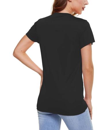 Magcomsen Women's Short Sleeve Quick Dry UPF 50+ Athletic Tee - Black Medium - Buy Online on GoSupps.com
