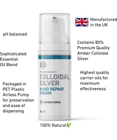 Nature's Greatest Secret Antibacterial Colloidal Silver Hand Repair Cream 50g - Buy Online on GoSupps.com