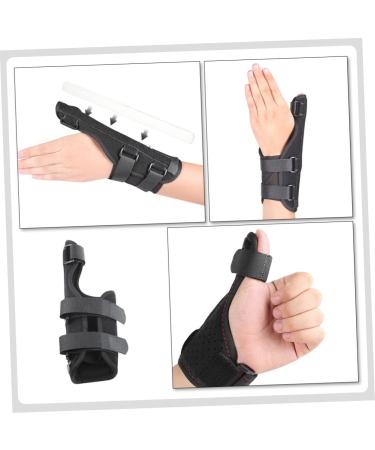 BESPORTBLE Thumb Protector Splint - Right Hand Wrist Brace with Aluminum Support - Thumb & Finger Protection Black 23x8.5x1cm - International Shipping Available - Buy Online on GoSupps.com