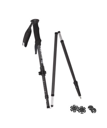 Yukon Charlie's Carbon Lite Flip Out Trekking Poles, Fast Lock Adjustment System, Trekking and Snow Baskets Included