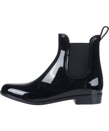 Evshine Women's Lightweight Chelsea Rain Boots - Size 9 Black | Waterproof Ankle Booties - Buy Online on GoSupps.com