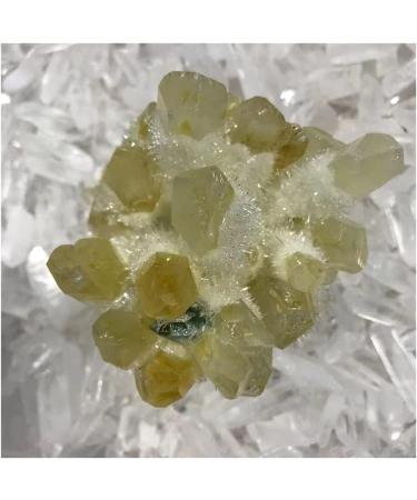 1pc Natural Yellow Crystal Cluster Stone geomantic furnishings degaussing Transfer Topaz Ornaments Crystal JIZTGEDM (Size : 430-450g) - Buy Online on GoSupps.com