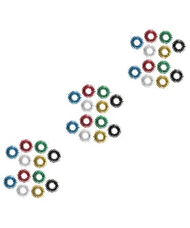 Gleavi 36 STK Massage device spiky sensory finger ring For children vibrating ring noiseless finger massage roller Kidcraft game set massagering children's toys mini tools