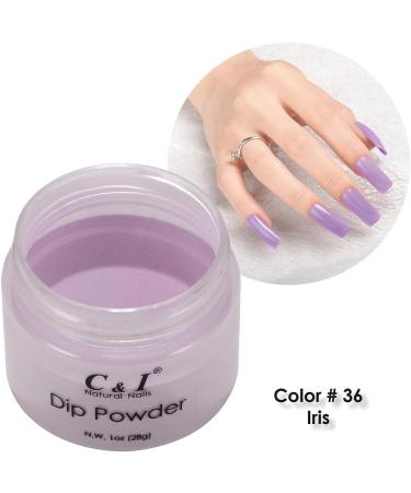 Dip Powder Color No.36 Iris Purple Color System Nail Gel Effect 1 oz - Buy Online on GoSupps.com