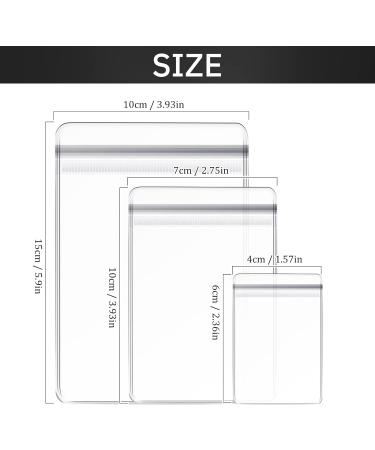 Clear PVC Jewelry Bags - Self Seal Zipper Pouches for Rings, Earrings, and More (180 Pieces) - Buy Online on GoSupps.com
