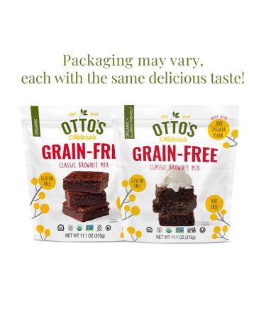 Otto's Naturals Classic Brownie Mix - Organic, Gluten-Free, Nut-Free, Non-GMO - 11.1oz Bag - Buy Online on GoSupps.com
