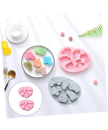 Alipis 2pcs Silicone Baking Mold Silicone Molds Fruit Tray Vehicle Chocolate Mold 3D Mousse Fondant Mold 21x16cm Pink - Buy Online on GoSupps.com