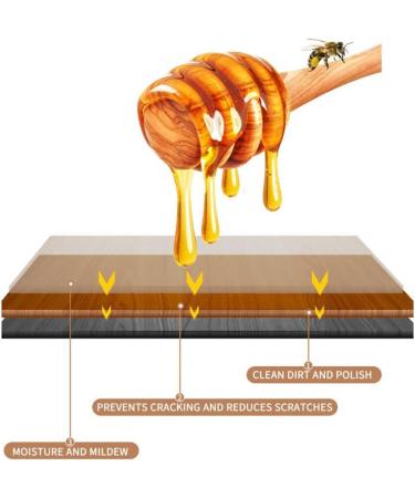 Beeswax Furniture Polish - Wood Furniture Polish and Restorer - Multipurpose Natural Beeswax Wood Furniture Cleaner and Polish for Furniture Floor Tables Kumprohu - Buy Online on GoSupps.com