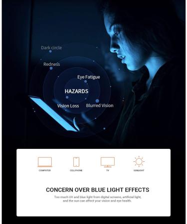 GUZTAG Blue Light Blocking Glasses - Stylish Square Eyeglasses for Men & Women | Anti Eyestrain & Gaming Glasses | Includes Box & Cloth - Buy Online on GoSupps.com
