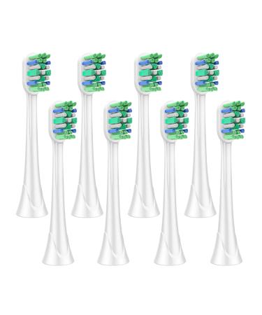 ALTLAU Replacement Toothbrush Heads Compatible with Philips Sonicare Toothbrush Click-on Replacement Brush 8 Pack