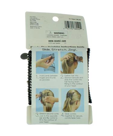 Scunci Upzing Beaded Clip, Pack of 2- Effortless Beauty Accessory - Buy Online on GoSupps.com
