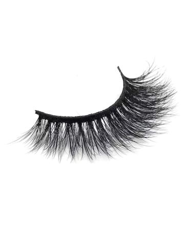 Alluring 3D Mink Lashes Reusable Strip 100% Siberian Mink Fur False Eyelashes Hand-made Cruelty Free Cat-Eye Style J42