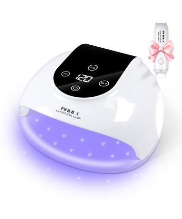 NXJ INFILILA 268W UV Nail Light Faster UV Light for Gel Nails UV Nail Lamp with 66 Beads Professional Flash Cure Gel Nail Lamp Compatible with All Gel Types for Home and Salon