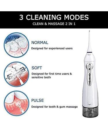 Buy Cordless Dental Oral Irrigator - Portable & Waterproof Water Flosser for Home & Travel | 3 Modes for Braces & Bridges Care - Buy Online on GoSupps.com