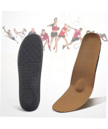 Orthopedic Tan Sneakers with Arch Support | 2 Pairs Insole Plantar Fasciitis Sports Shoes | Healeved Elastic Absorption Insoles - 25.5X8.2X2.3cm - Buy Online on GoSupps.com