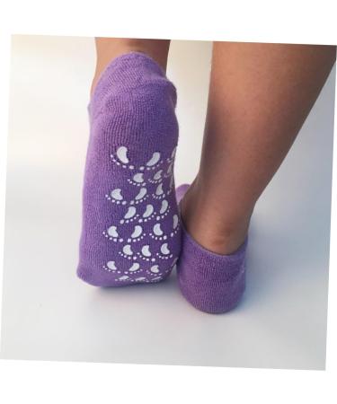 Beaupretty Spa Gel Socks moisturizing Gloves moisturizing Hand Gloves moisturizing Socks high Heel Socks Gel Socks for moisturizing Moisture Socks Non-Slip Purple spa Spa Socks medium - Buy Online on GoSupps.com
