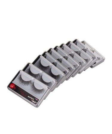 Demarkt 10 Pairs Reusable Cross Fake Eyelashes with Glue - Charming Eye Makeup for All Occasions - Buy Online on GoSupps.com