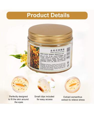 Golden Osmanthus Eye Mask - 80pcs Moisturizing Patches for Dark Circles Wrinkles & Eye Care - Buy Online on GoSupps.com