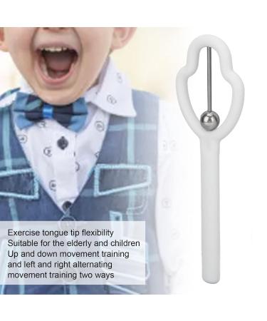 White Tongue Tip Exerciser - Enhance Oral Muscle Strength | Tongue Training Device for Kids & Adults - Buy Online on GoSupps.com