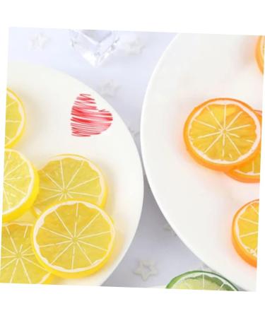 HOMSFOU 39 Pcs Imitation Lemon Slice Simulation Fruits Model Photography Fruits Slices Mini Lemon Model Lifelike Decorative Fruits Fake Lemon Slices Fruit Slices Gray Flakes Pvc Artificial Assorted Colorx3pcs 4X4X0.8CMx3pcs - Buy Online on GoSupps.com