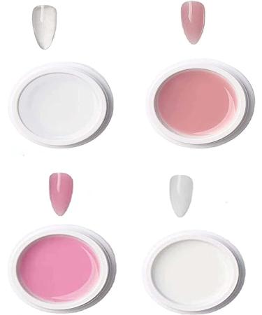 BIERDAN Builder gel for nail extensions - Non-stick - Strengthens nail extensions - Solid gel - For nail extensions - Sheer pink