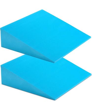 DEAYOU 2 Pack Yoga Foam Wedge  13" EVA Foam Incline Wedge  Stretch Slant Board Exercise  Improve Lower Leg Strength  Calf Raise Squat Block  Ankle Foot Stretcher  Knee Pad  Wrist Back Support  Blue - Buy Online on GoSupps.com