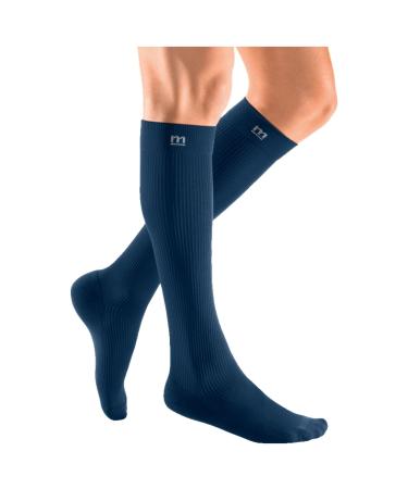 Medi Medive Active compression stockings |Compression knee stockings with heel reinforcement |KKL 1 |Marine |Size: V |Slow tip |Normal