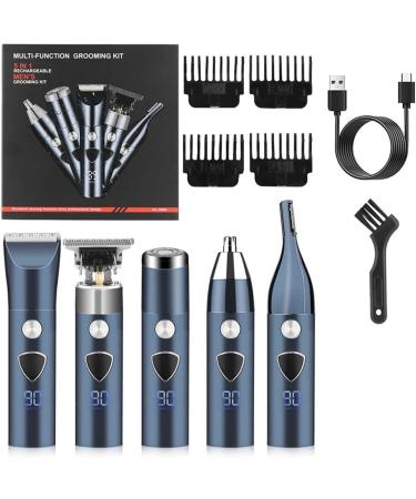 Happlignly Beard Trimmer for Men Electric Hair Clipper Cordless Mens Grooming 5 in 1 Kit Hair Trimmer & Mustache Trimmer & Nose Easy Install Easy to Use - Buy Online on GoSupps.com