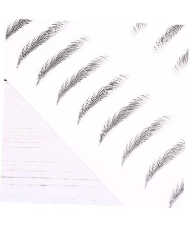 IWOWHERO 2 Pairs Simulation Eyebrow Hair-like Simulation Waterproof Long Lasting Eyebrow Makeup Tools Black - Buy Online on GoSupps.com