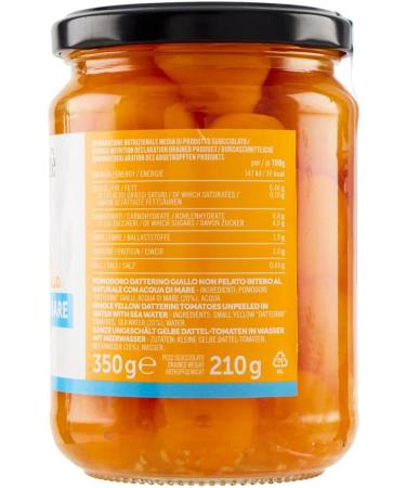  Italian Gourmet E.R. Cos Com' Datterino Giallo tomate jaune Datterino dans l'eau de mer tomates italiennes pot de 350 g + bo te italienne Gourmet Polpa di Pomodoro 400 g - Buy Online on GoSupps.com