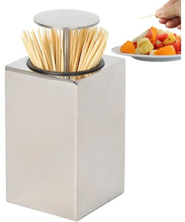 Toothpick Holder Dispenser | Press Dispenser Toothpick Container for Home Bars Clubs & Cafes - Shop Now! - Buy Online on GoSupps.com