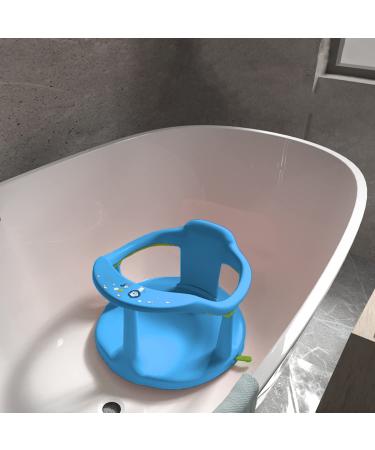 CAM2 Baby Bath Seat - Non-Slip Infant Tub Chair with Suction Cups | Blue | Newborn Gift | 6-18 Months - Buy Online on GoSupps.com