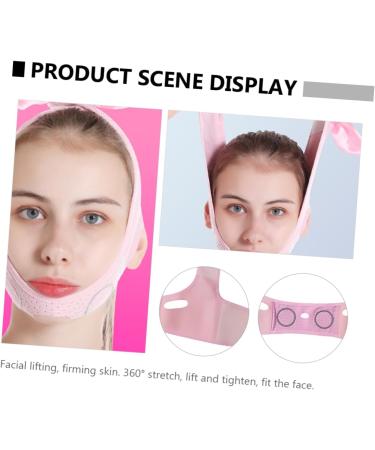 Ipetboom Double Chin Reducer Strap 1pc Thin Body Belt Lift Belt -lifting Artifact Belt Chin up Lifting Strap Breathable Band Chin Strap V Pink Neoprene Plus Nylon Mesh Lifting Belt - Buy Online on GoSupps.com