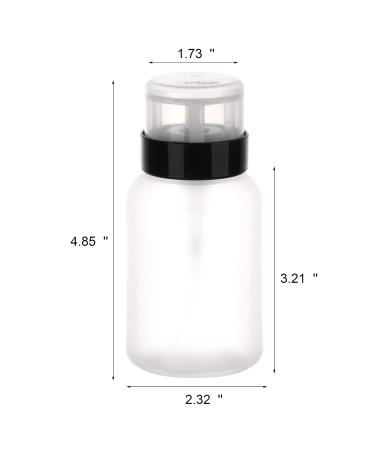 Lockable Pump Dispenser Bottle Set - 6.8oz (200ml) Pack of 3 for Nail Polish, Makeup Remover, Alcohol & Acetone - Buy Online on GoSupps.com