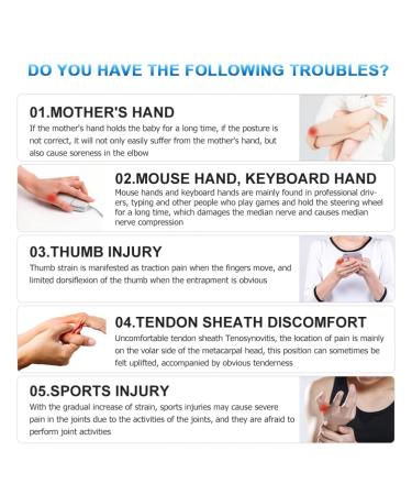 Buy Healifty Thumb Pain Relief Sleeve & Wrist Wraps Universal Thumb Protector Brace for Injured Thumb | Light Yellow - Buy Online on GoSupps.com