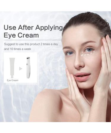 TOUCHBeauty Eye Massager Wand with 40 Eye Cream Booster - Heat, Vibration, Red Light Mode - Fine Lines Remover TB-1662 - Buy Online on GoSupps.com