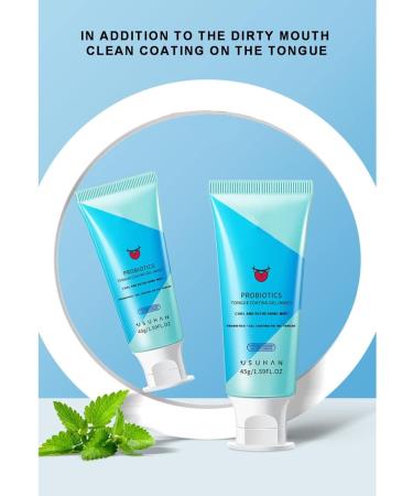 Oral Hygiene Brush & Tongue Cleaning Gel Set - Perfect Mother's Day Gift for Fresh Breath & Oral Health - BXA577 Himmelblau - Buy Online on GoSupps.com