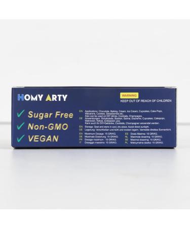 Buy Homy ARTY Edible Glitter - 3 Colors for Cakes & Drinks | Tasteless Powder for Easter Christmas & Parties - 4G per Dose - Buy Online on GoSupps.com