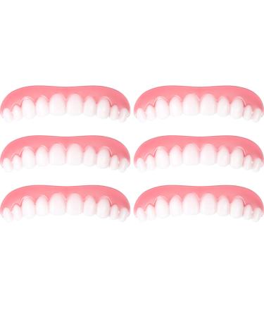 Boao Comodo Instant Veneer Dentures False Teeth 6-Piece White