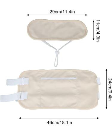Organic Castor Oil Wrap Set for Liver Detox - Adjustable Elastic Band Ideal for Neck & Body Compression - Buy Online on GoSupps.com