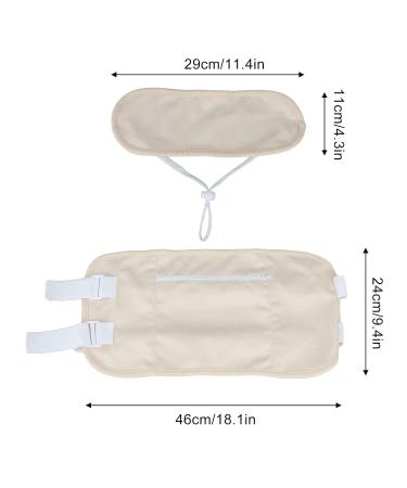 Adjustable Castor Oil Set - Reusable Cotton Waist & Neck Wrap for Body Fatigue Relief Constipation Aid & Better Sleep | International Shipping - Buy Online on GoSupps.com