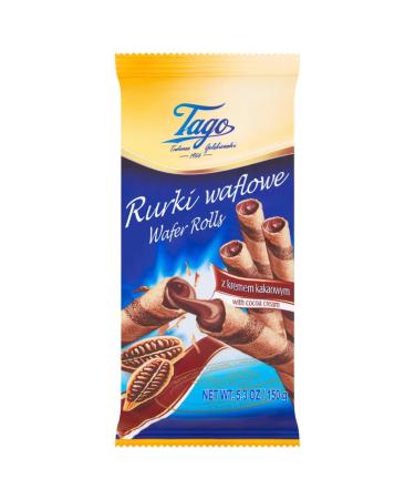 Tago Tago Rurki Waflowe Waffle Roller with Chocolate Filling 150g