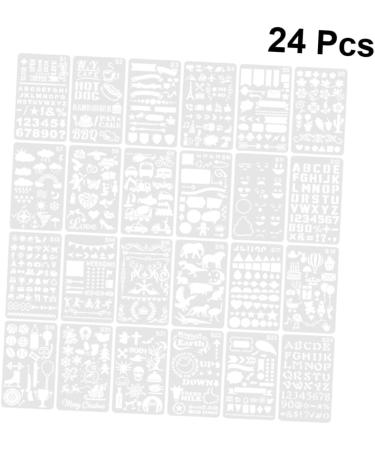 Lurrose Hollow Painting Template 48 Pcs Painting Template Kids Drawing Templates Hollow Lace Ruler Child Drawing Template - Buy Online on GoSupps.com