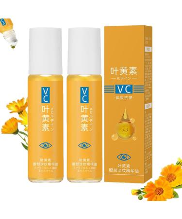 Huile essentielle pour les yeux la lut ine s rum pour les yeux la lut ine et la vitamine C pour les cernes et les poches sous les yeux cr me anti- ge et anti-rides pour (2pcs)