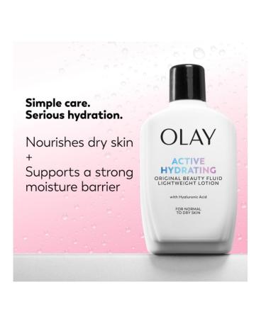 OLAY Active Hydrating Beauty Fluid Original 6 oz 6 Fl Oz (Pack of 1) - Buy Online on GoSupps.com