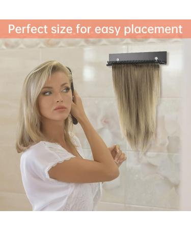Hair Extension Rack MoreChioce Hair Extension Holder with Suction Cup Braiding Hair Rack Hair Divider Hanger Rack Hair Extension Hanger for Washing Styling Combing and Drying Black - Buy Online on GoSupps.com