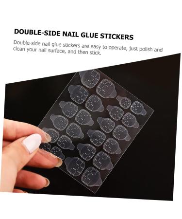 SHERCHPRY 20 Sheets Transparent Double Nail Tabs Waterproof Invisible Nail Stickers Self-Adhesive Manicure for Home Professional Use - Buy Online on GoSupps.com
