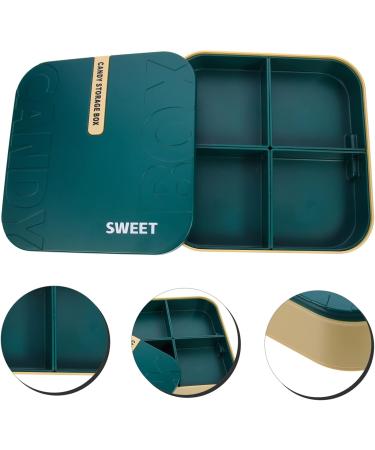 OUNONA Container Organizer Candy Compartments Household Design Compartment Multiple Candies Case Storage 25.5X6CM Green - Buy Online on GoSupps.com